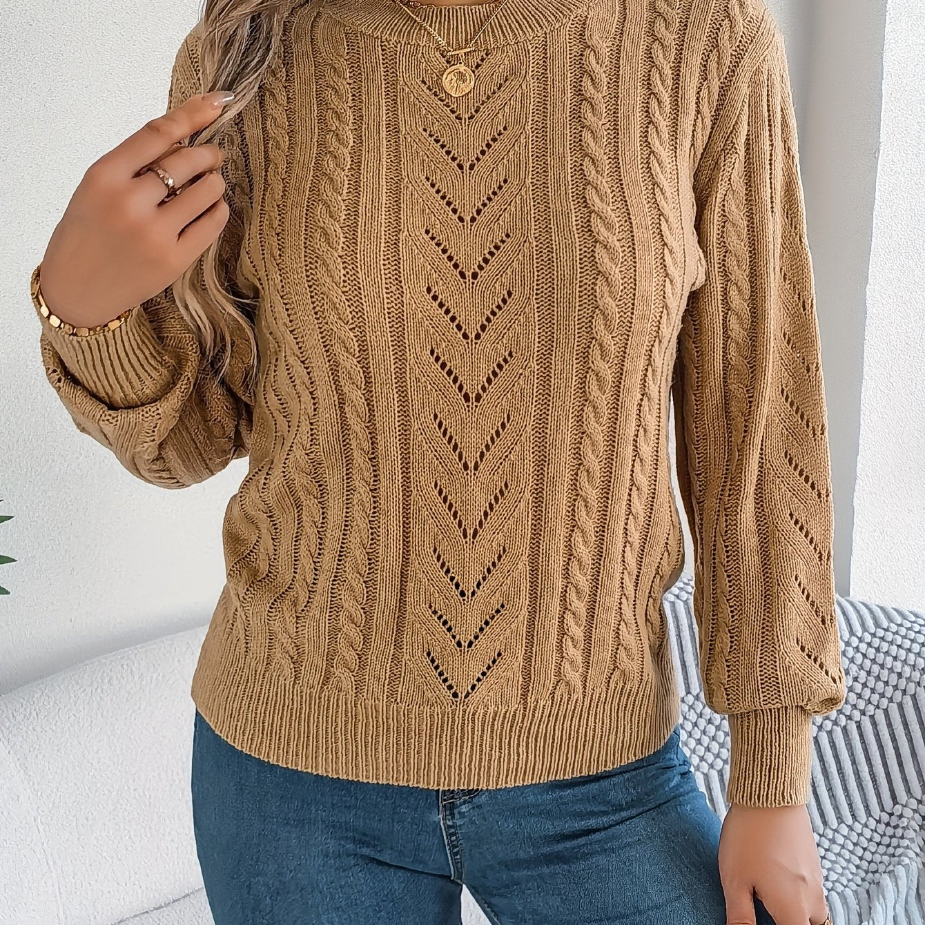 Sienna | No-Itch Cable Sweater