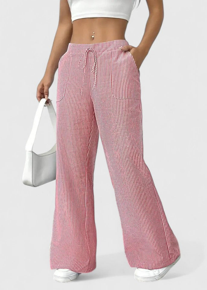 Madison Comfortable Wide-Leg Pants with Elegant Details
