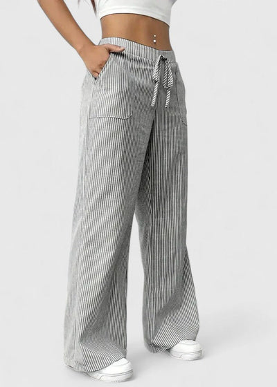 Madison Comfortable Wide-Leg Pants with Elegant Details
