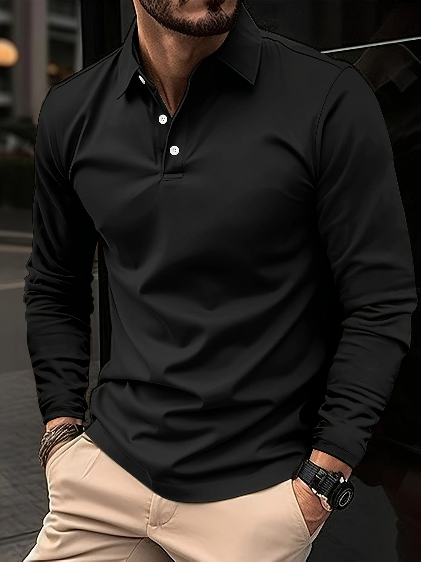 Classic™ Théo – Long-Sleeve Polo Shirt