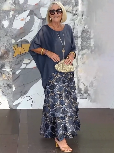 Fiona Gradient Clover Art Print Dress