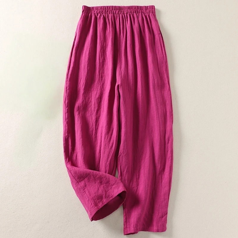ALISA COMFORTABLE LINEN PANTS