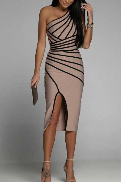 Elizabeth™ | One-Shoulder Summer Dress with Slit