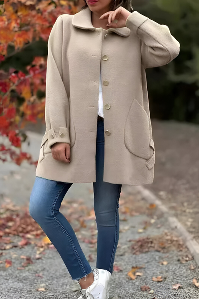 Irena™ | Klassieke jas met knopen