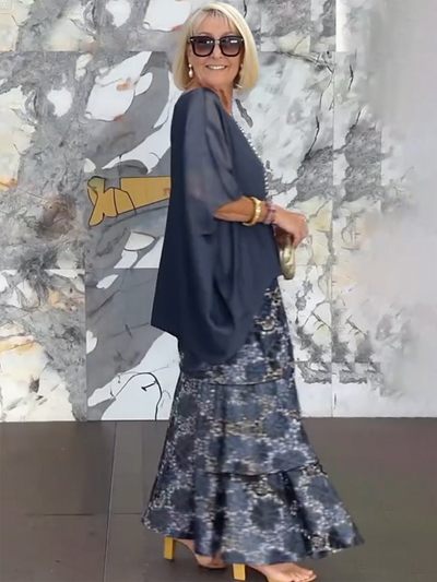 Fiona Gradient Clover Art Print Dress