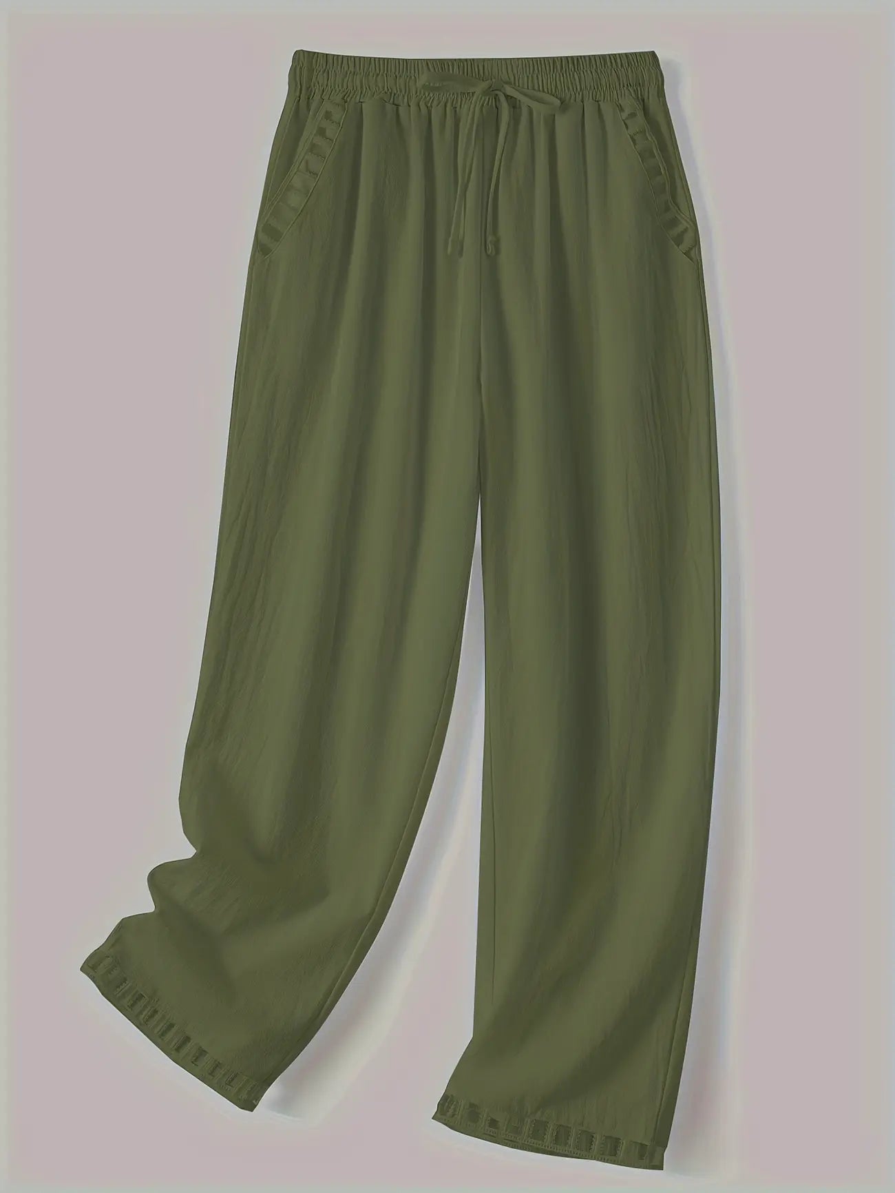 Tracey Contrast Trim Cropped Pants