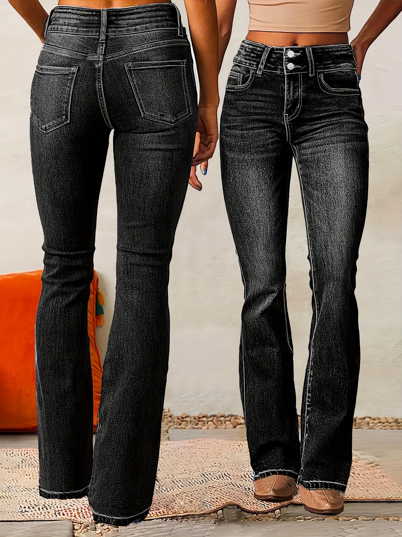 Aya High-Waisted Flare Jeans