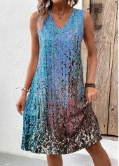 Elegant A-Line V-Neck Dress