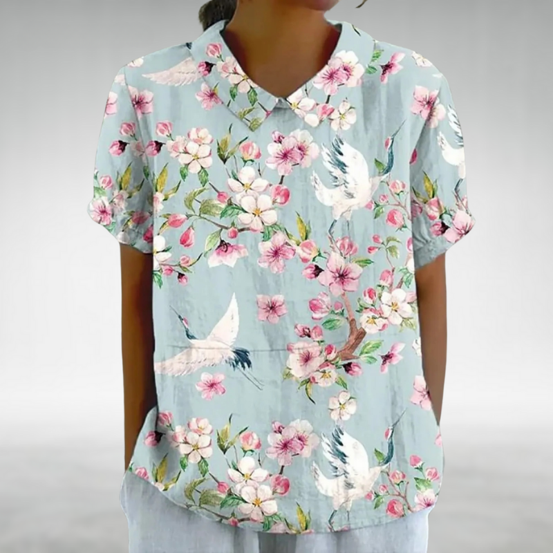 Danaya Vintage floral blouse
