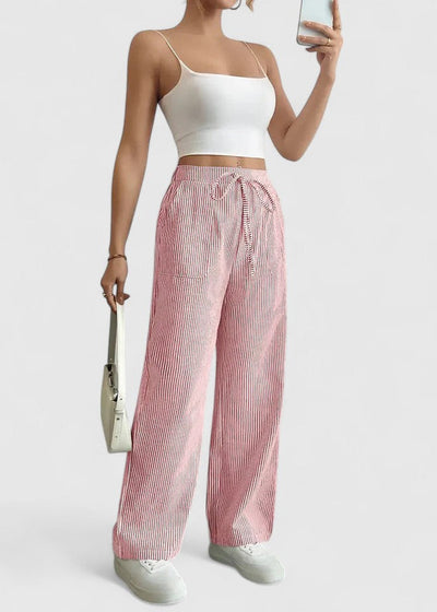 Madison Comfortable Wide-Leg Pants with Elegant Details