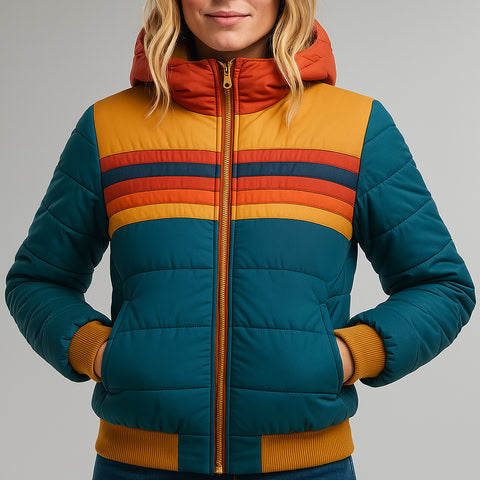 Dina Rainbow Puffer Jacket