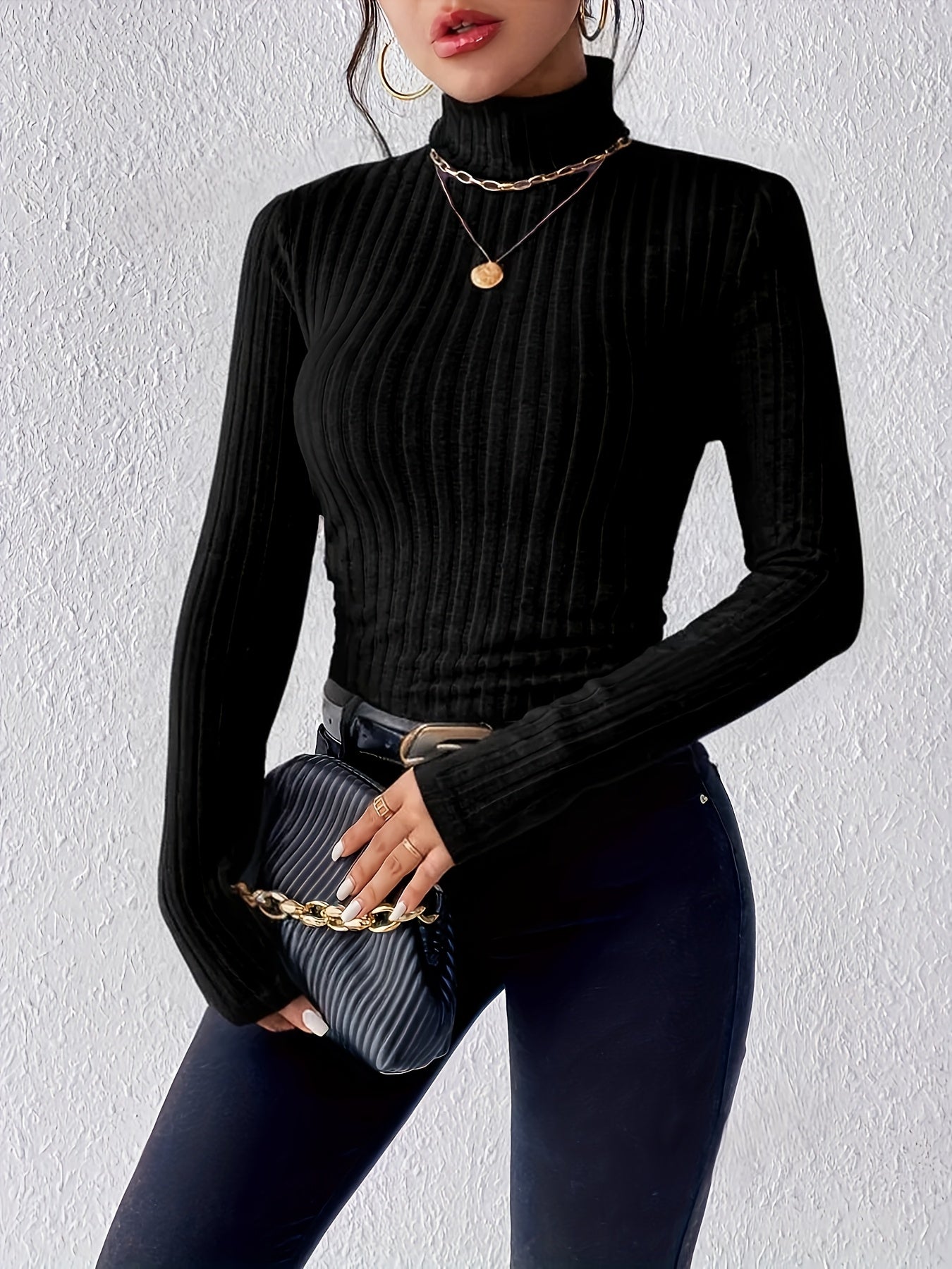 Elevé High-Neck Knit