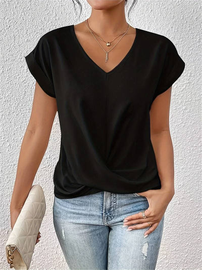 Luna | Tummy tucking V-neck top