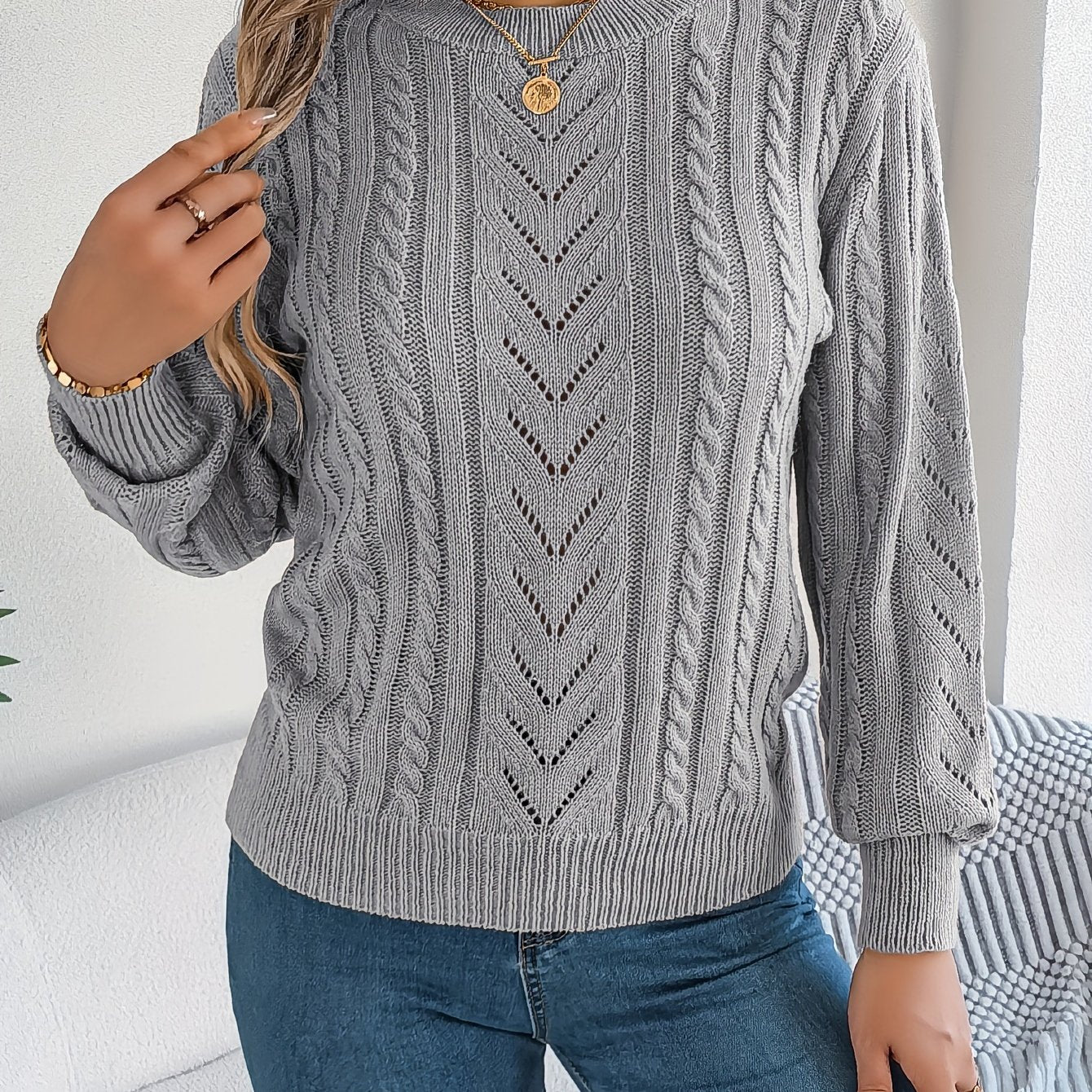 Sienna | No-Itch Cable Sweater
