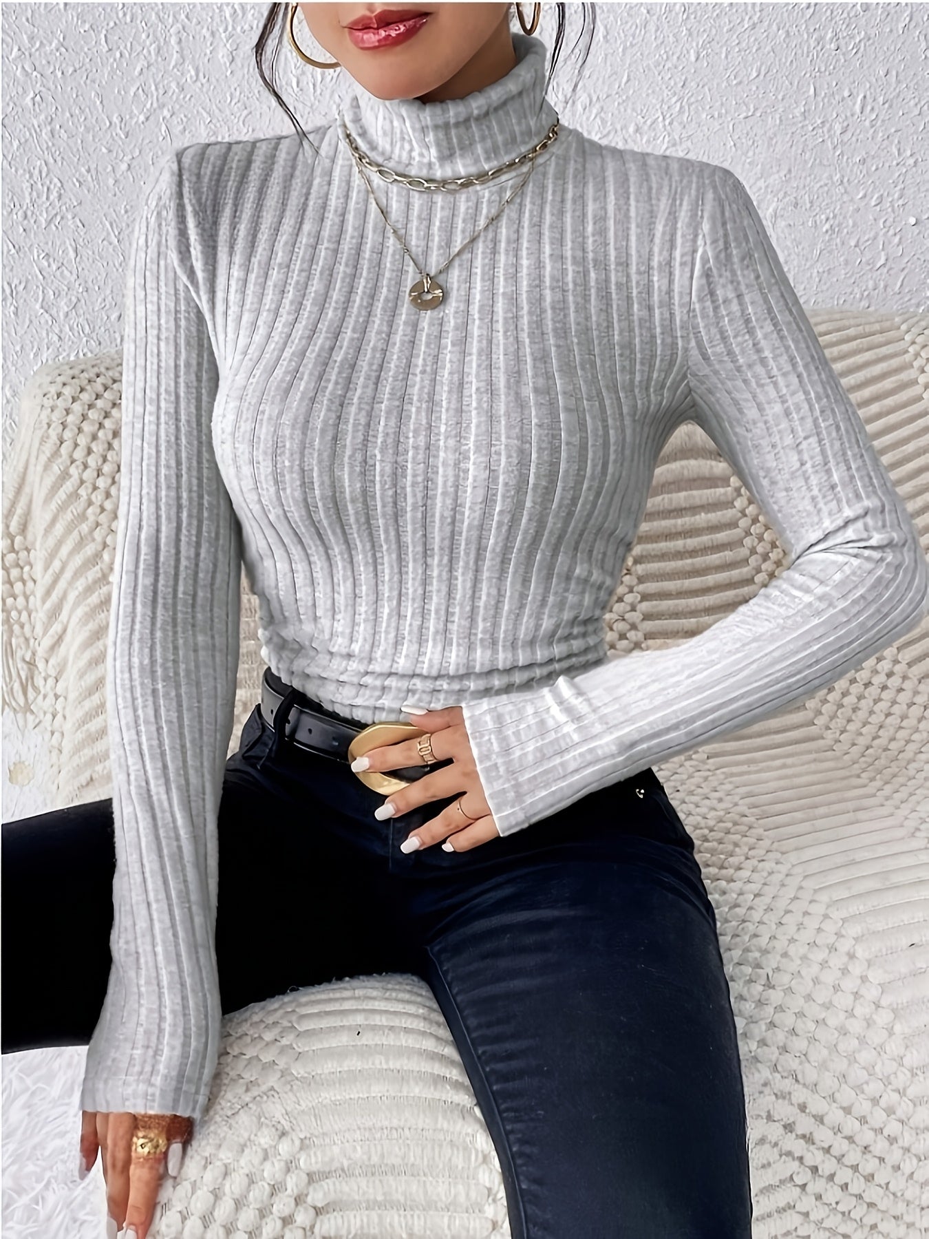 Elevé High-Neck Knit