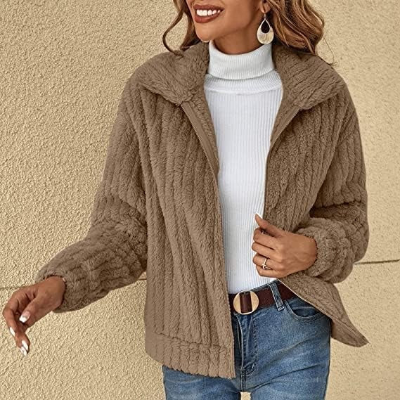 Elizabeth - Fuzzy Long Sleeve Jacket