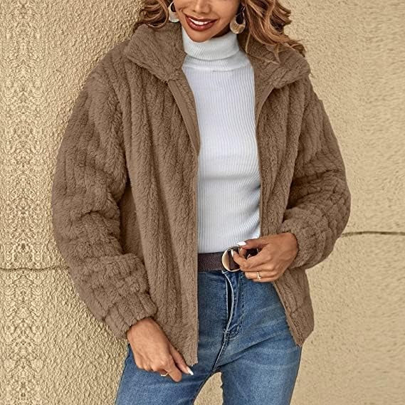 Elizabeth - Fuzzy Long Sleeve Jacket