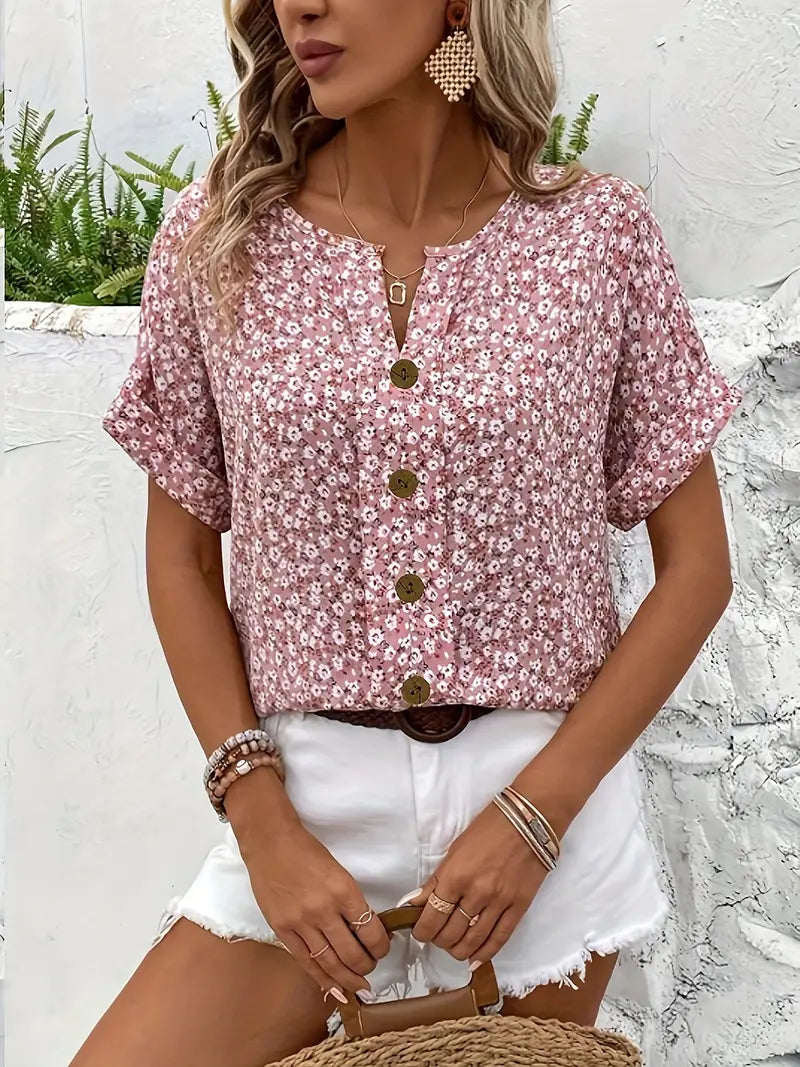 Yelina | Breezy Floral Summer Blouse