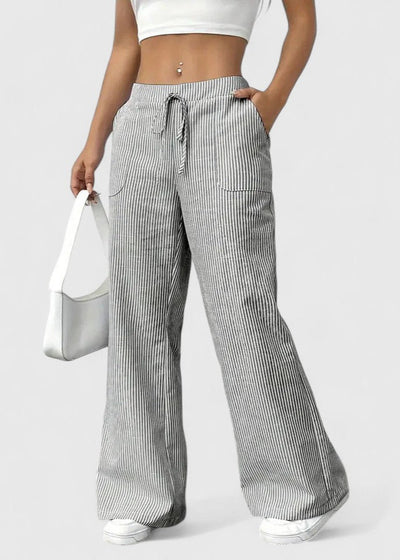 Madison Comfortable Wide-Leg Pants with Elegant Details