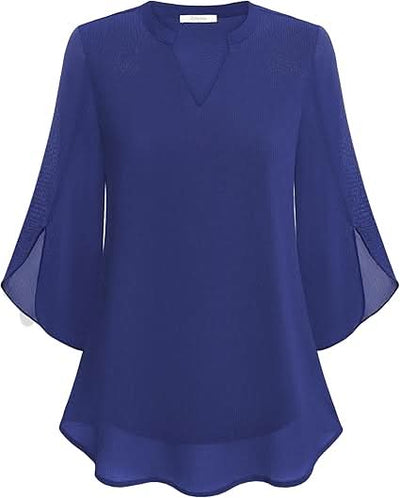 Celest Double Layers Chiffon Blouse