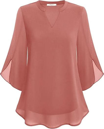 Celest Double Layers Chiffon Blouse