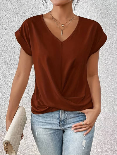 Luna | Tummy tucking V-neck top