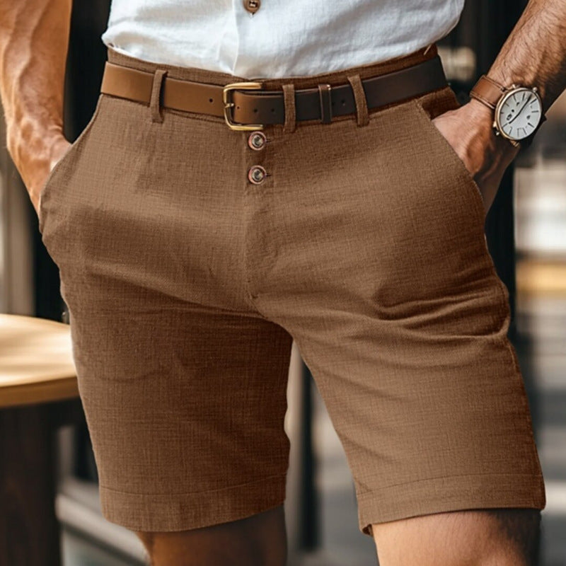 Classic™ Taro – Linen Blend Summer Shorts