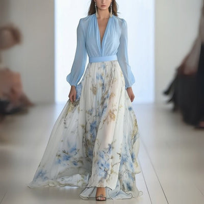 Dolores Elegant Floral Maxi Dress