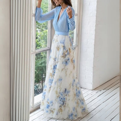 Dolores Elegant Floral Maxi Dress