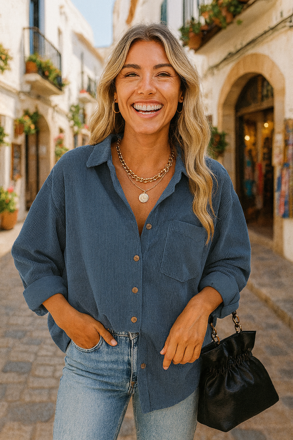 Isla Oversized Spring Blouse
