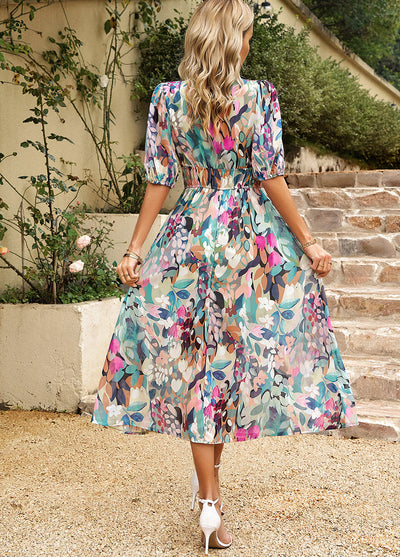Flore Elegant Floral Dress
