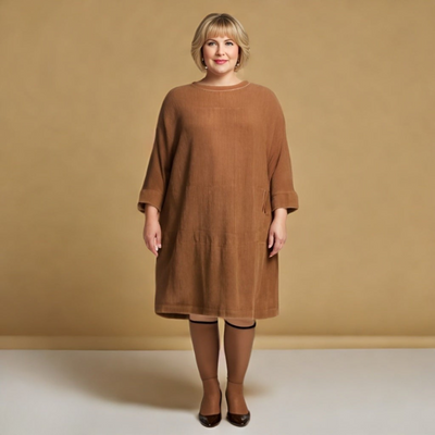 Amy Relaxed Corduroy Midi Dress