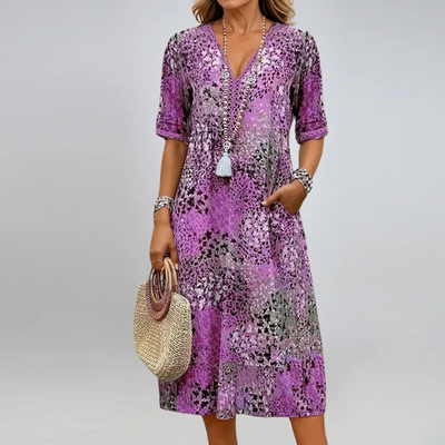 Barber Vibrant Mid Length Dress