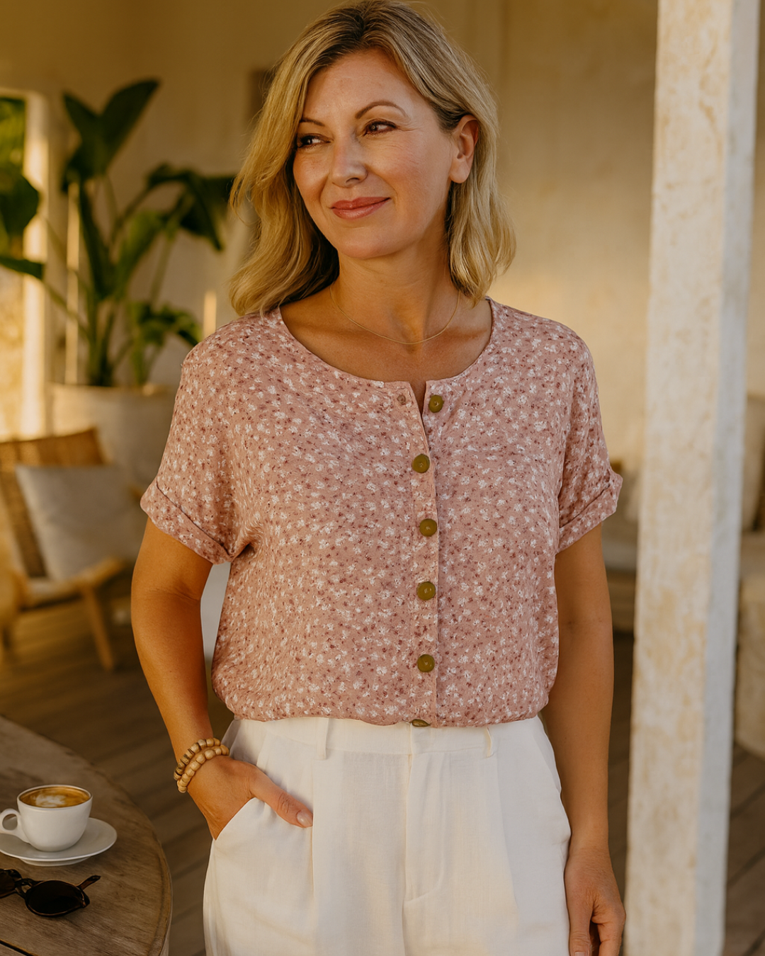 Yelina | Breezy Floral Summer Blouse