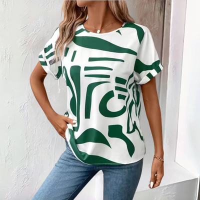 Ava Casual Abstract T-Shirt
