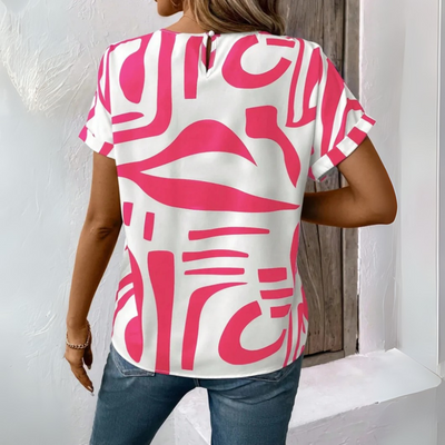 Ava Casual Abstract T-Shirt