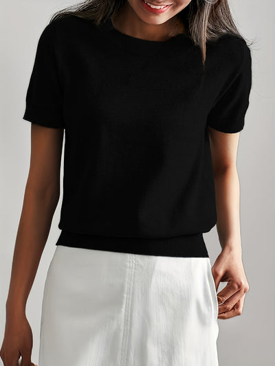 Emily™ ™  Queenie – Elegant Knit Tee for Women