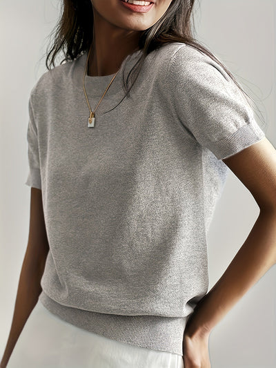 Emily™ ™  Queenie – Elegant Knit Tee for Women