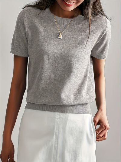 Emily™ ™  Queenie – Elegant Knit Tee for Women