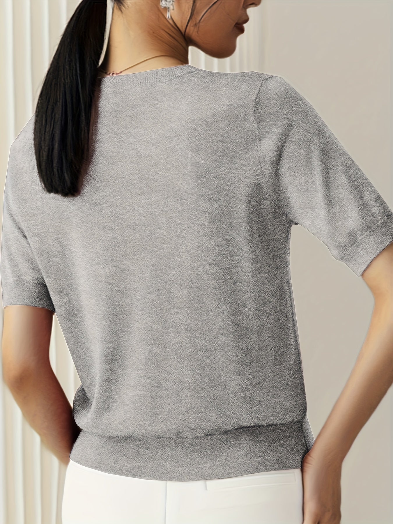 Emily™ ™  Queenie – Elegant Knit Tee for Women