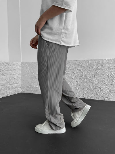 Liam™  | Ribbed Relaxed Fit Trousers