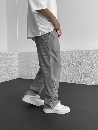 Liam™  | Ribbed Relaxed Fit Trousers