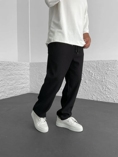 Liam™  | Ribbed Relaxed Fit Trousers