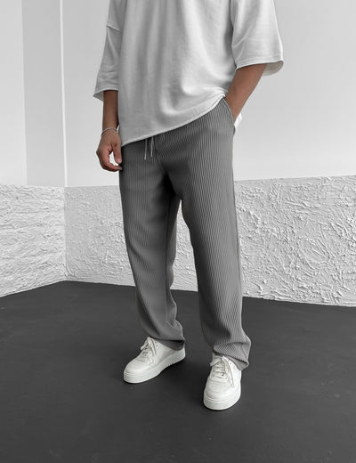 Liam™  | Ribbed Relaxed Fit Trousers