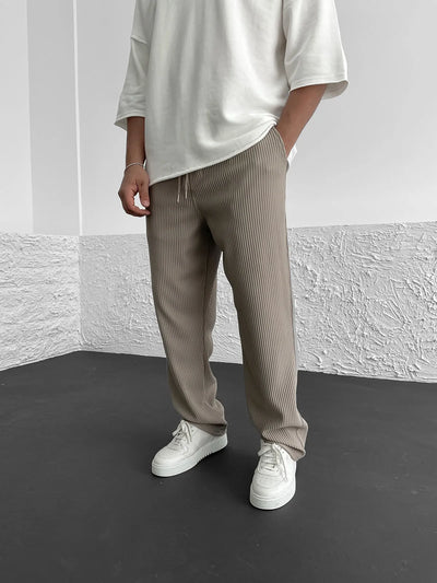 Liam™  | Ribbed Relaxed Fit Trousers
