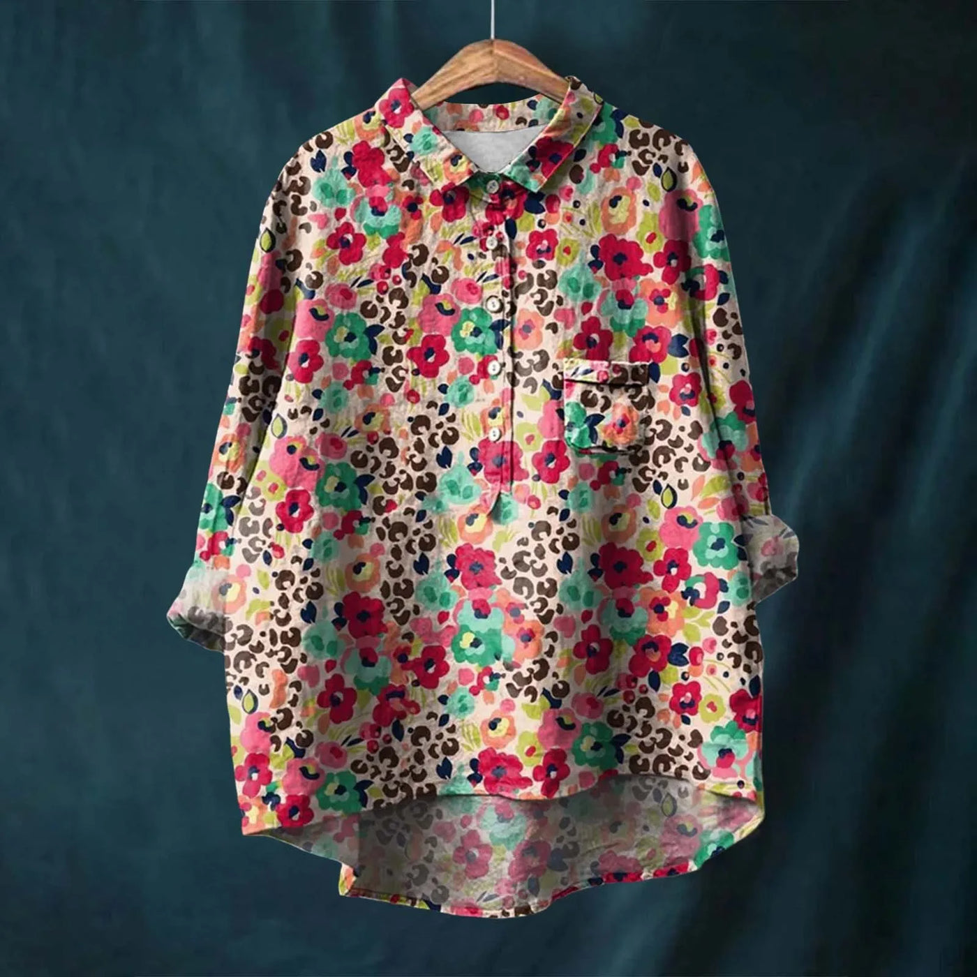 Liesa Elegant Women's Floral Shirt
