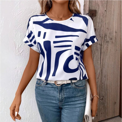 Ava Casual Abstract T-Shirt