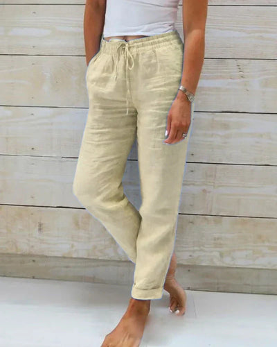 Sophie Linen Blend Stretch Pants