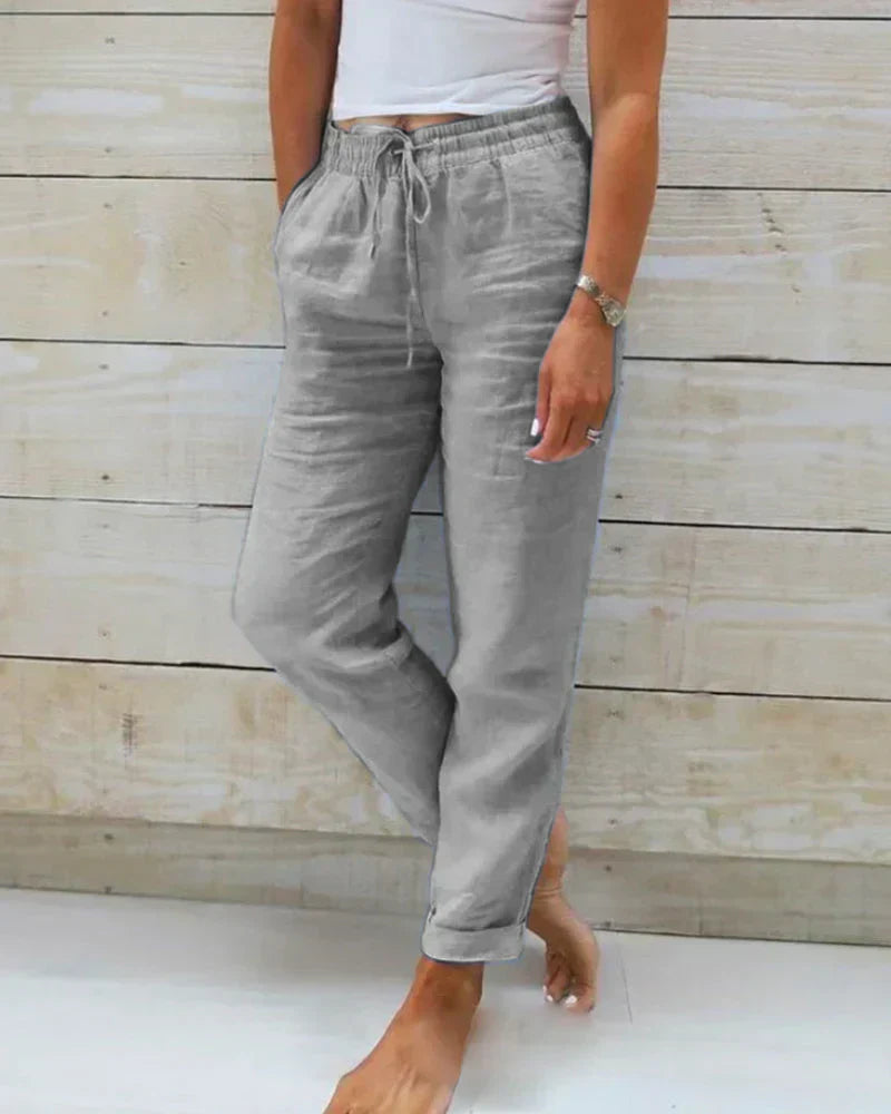 Sophie Linen Blend Stretch Pants