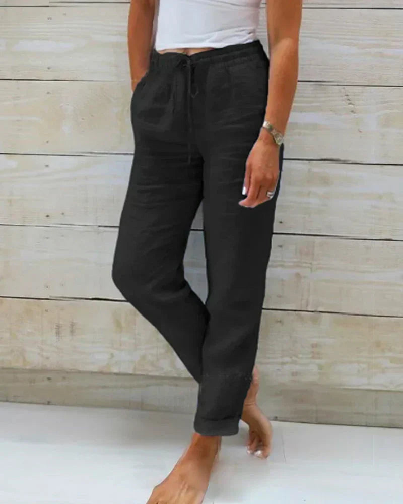 Sophie Linen Blend Stretch Pants